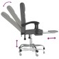 vidaXL Silla de oficina reclinable de tela gris oscuro vidaXL Silla de oficina reclinable de tela gris oscuro