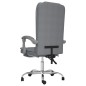 vidaXL Silla de oficina reclinable con masaje de tela gris claro vidaXL Silla de oficina reclinable con masaje de tela gris claro