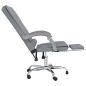 vidaXL Silla de oficina reclinable con masaje de tela gris claro vidaXL Silla de oficina reclinable con masaje de tela gris claro
