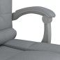 vidaXL Silla de oficina reclinable con masaje de tela gris claro vidaXL Silla de oficina reclinable con masaje de tela gris claro