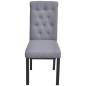 vidaXL Sillas de comedor 6 unidades tela gris claro vidaXL Sillas de comedor 6 unidades tela gris claro