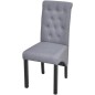 vidaXL Sillas de comedor 6 unidades tela gris claro vidaXL Sillas de comedor 6 unidades tela gris claro