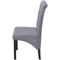vidaXL Sillas de comedor 6 unidades tela gris claro vidaXL Sillas de comedor 6 unidades tela gris claro