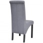 vidaXL Sillas de comedor 6 unidades tela gris claro vidaXL Sillas de comedor 6 unidades tela gris claro