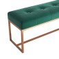 vidaXL Banco de terciopelo verde oscuro 110x36x45 cm vidaXL Banco de terciopelo verde oscuro 110x36x45 cm