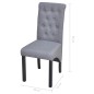 vidaXL Sillas de comedor 6 unidades tela gris claro vidaXL Sillas de comedor 6 unidades tela gris claro