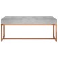 vidaXL Banco de terciopelo gris 110x36x45 cm vidaXL Banco de terciopelo gris 110x36x45 cm