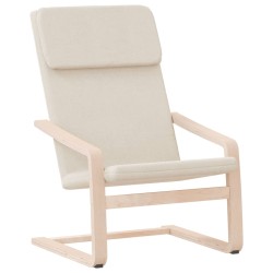 vidaXL Sillón de relax de tela color crema
