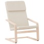 vidaXL Sillón de relax de tela color crema vidaXL Sillón de relax de tela color crema