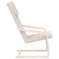 vidaXL Sillón de relax de tela color crema vidaXL Sillón de relax de tela color crema
