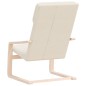 vidaXL Sillón de relax de tela color crema vidaXL Sillón de relax de tela color crema