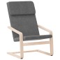 vidaXL Sillón de relax de tela gris oscuro