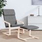 vidaXL Sillón de relax de tela gris oscuro