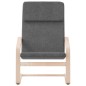 vidaXL Sillón de relax de tela gris oscuro