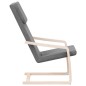vidaXL Sillón de relax de tela gris oscuro
