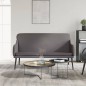 vidaXL Banco de cuero sintético gris 110x76x80 cm vidaXL Banco de cuero sintético gris 110x76x80 cm