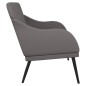 vidaXL Banco de cuero sintético gris 110x76x80 cm vidaXL Banco de cuero sintético gris 110x76x80 cm