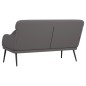 vidaXL Banco de cuero sintético gris 110x76x80 cm vidaXL Banco de cuero sintético gris 110x76x80 cm