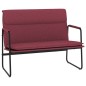 vidaXL Banco de tela rojo tinto 100x64x80 cm vidaXL Banco de tela rojo tinto 100x64x80 cm