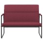 vidaXL Banco de tela rojo tinto 100x64x80 cm vidaXL Banco de tela rojo tinto 100x64x80 cm