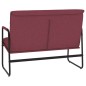 vidaXL Banco de tela rojo tinto 100x64x80 cm vidaXL Banco de tela rojo tinto 100x64x80 cm