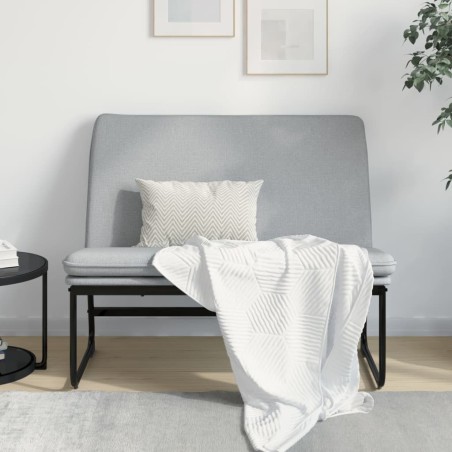vidaXL Banco de tela gris claro 100x75x76 cm