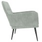 vidaXL Sillón de terciopelo gris claro 62x79x79 cm vidaXL Sillón de terciopelo gris claro 62x79x79 cm