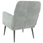 vidaXL Sillón de terciopelo gris claro 62x79x79 cm vidaXL Sillón de terciopelo gris claro 62x79x79 cm