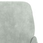 vidaXL Sillón de terciopelo gris claro 62x79x79 cm vidaXL Sillón de terciopelo gris claro 62x79x79 cm
