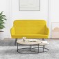 vidaXL Banco de terciopelo amarillo 110x76x80 cm vidaXL Banco de terciopelo amarillo 110x76x80 cm