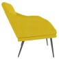 vidaXL Banco de terciopelo amarillo 110x76x80 cm vidaXL Banco de terciopelo amarillo 110x76x80 cm