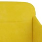 vidaXL Banco de terciopelo amarillo 110x76x80 cm vidaXL Banco de terciopelo amarillo 110x76x80 cm