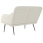vidaXL Banco de terciopelo color crema 110x76x80 cm vidaXL Banco de terciopelo color crema 110x76x80 cm