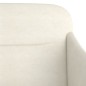 vidaXL Banco de terciopelo color crema 110x76x80 cm vidaXL Banco de terciopelo color crema 110x76x80 cm