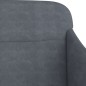 vidaXL Banco de terciopelo gris oscuro 110x76x80 cm