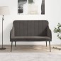 vidaXL Banco de terciopelo gris oscuro 110x76x80 cm vidaXL Banco de terciopelo gris oscuro 110x76x80 cm