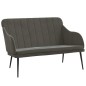 vidaXL Banco de terciopelo gris oscuro 110x76x80 cm vidaXL Banco de terciopelo gris oscuro 110x76x80 cm