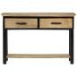 vidaXL Mesa consola madera maciza de mango rugosa 110x30x75 cm vidaXL Mesa consola madera maciza de mango rugosa 110x30x75 cm