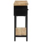 vidaXL Mesa consola madera maciza de mango rugosa 110x30x75 cm vidaXL Mesa consola madera maciza de mango rugosa 110x30x75 cm