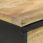 vidaXL Mesa consola madera maciza de mango rugosa 110x30x75 cm vidaXL Mesa consola madera maciza de mango rugosa 110x30x75 cm