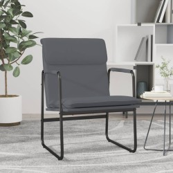vidaXL Sillón de relax cuero sintético gris 55x64x80 cm