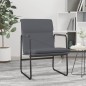 vidaXL Sillón de relax cuero sintético gris 55x64x80 cm vidaXL Sillón de relax cuero sintético gris 55x64x80 cm