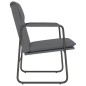vidaXL Sillón de relax cuero sintético gris 55x64x80 cm vidaXL Sillón de relax cuero sintético gris 55x64x80 cm