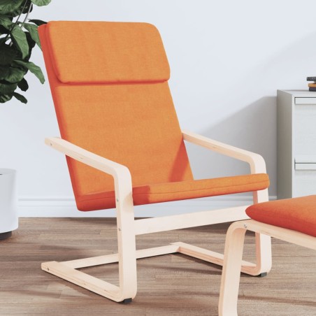 vidaXL Sillón de relax de tela amarillo oscuro