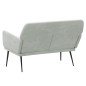 vidaXL Banco de terciopelo gris claro 108x79x79 cm