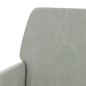 vidaXL Banco de terciopelo gris claro 108x79x79 cm