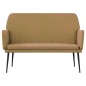 vidaXL Banco de terciopelo marrón 108x79x79 cm vidaXL Banco de terciopelo marrón 108x79x79 cm