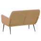 vidaXL Banco de terciopelo marrón 108x79x79 cm vidaXL Banco de terciopelo marrón 108x79x79 cm