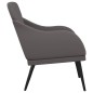 vidaXL Sillón de cuero sintético gris 63x76x80 cm vidaXL Sillón de cuero sintético gris 63x76x80 cm