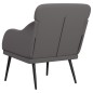 vidaXL Sillón de cuero sintético gris 63x76x80 cm vidaXL Sillón de cuero sintético gris 63x76x80 cm